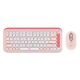 Combo Teclado y Mouse Logitech Pop Icon Rosa