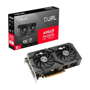 1 Tarjeta de Video ASUS Dual Radeon RX 7600 EVO OC Edition 8 GB