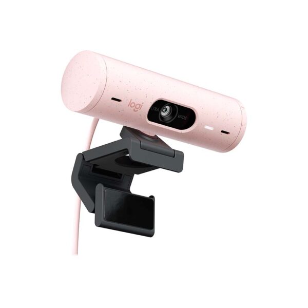 2 Cámara Web Logitech Brio 500, Full HD 1080p Rosa