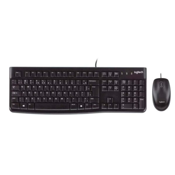 1 Combo Teclado + Mouse MK120 USB Negro