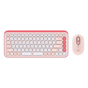 1 Combo Teclado y Mouse Logitech Pop Icon Rosa