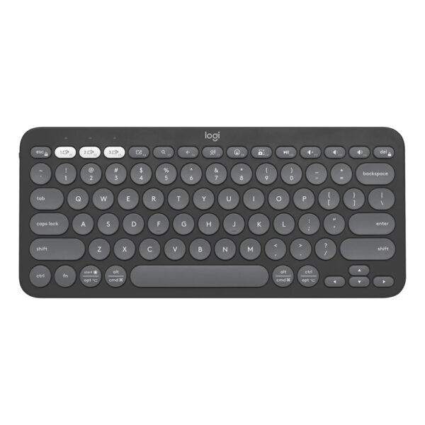 1 Teclado Logitech Pebble Keys 2 K380s Grafito Español