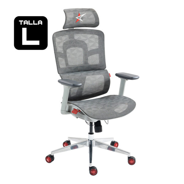 2 Silla Ergonómica DRAGSTER M3 TriMesh Gray