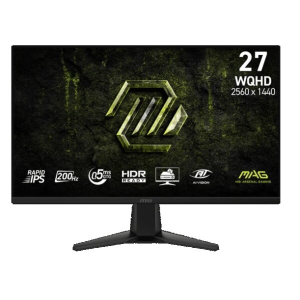 1 Monitor MSI MAG 275QF E20 – 27" WQHD Rapid IPS 200Hz