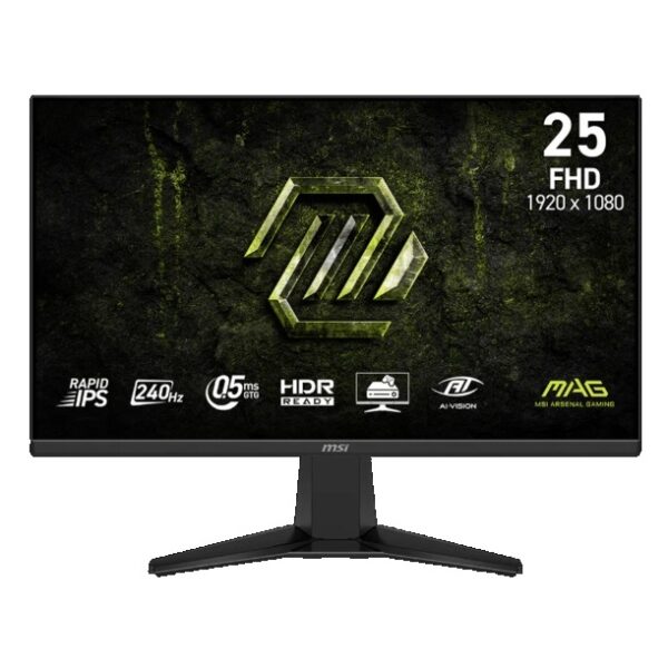 1 Monitor MSI MAG 255F X24 – 24.5" Rapid IPS Full HD 240Hz