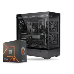 1 PC de Escritorio AMD Ryzen 5 7600 / RTX 5060 / 32GB RAM DDR5 / 1TB SSD M.2